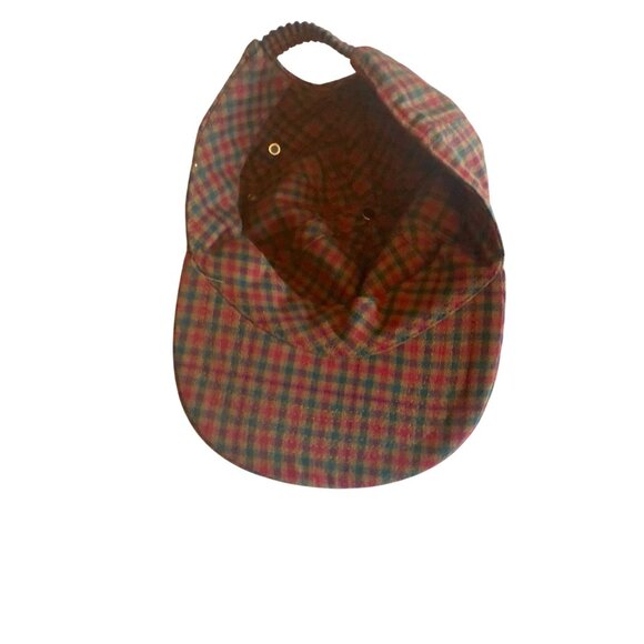Gap Multicolor Plaid Cotton Baseball Cap M/L Made In Taiwan - Picture 4 of 6